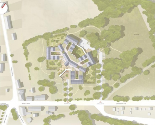 Réalisation BS SYNTHESE : EHPAD "Louise de la Vallière" à Château-la-Vallière (37)