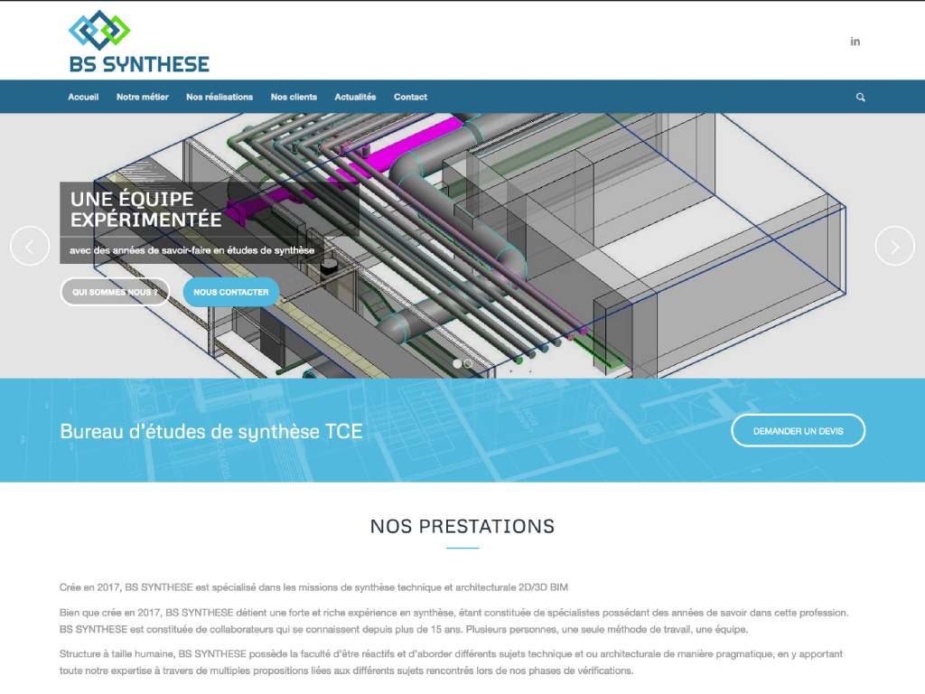Site web BS SYNTHESE