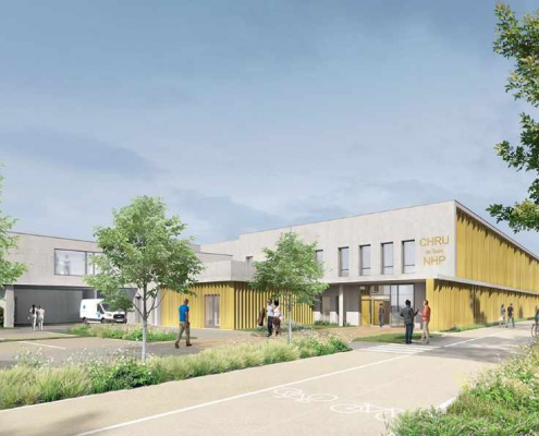 Réalisation BS SYNTHESE : Nouveau bâtiment Psychiatrie du CHU de Tours, sur le site de TROUSSEAU Réalisation BS SYNTHESE : Nouveau bâtiment Psychiatrie du CHU de Tours, sur le site de TROUSSEAU