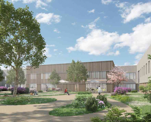 Réalisation BS SYNTHESE : Nouveau bâtiment Psychiatrie du CHU de Tours, sur le site de TROUSSEAU Réalisation BS SYNTHESE : Nouveau bâtiment Psychiatrie du CHU de Tours, sur le site de TROUSSEAU